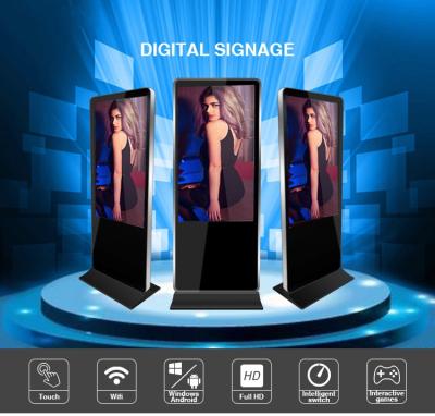 China LCD digital signage Full HD capacity touch technology wireless network WIFI with android system windows for sale