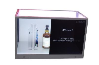 China 55 Inch Transparent LCD Display Plug And Play With Powerful LED Backlight for sale