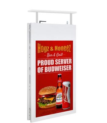 China Hanging Double Side LCD Digital Signage Customized Color For Indoor Advertising for sale