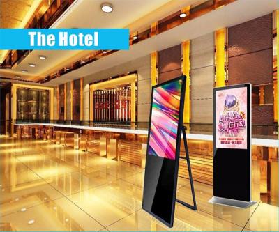 China Piso de HD que coloca la señalización de la publicidad del Lcd jugador de 55 pulgadas para la recepción del hotel en venta