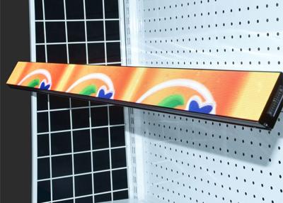 China señalización gruesa de 16m m Streched Digital en el supermercado del estante que hace publicidad del LCD en venta
