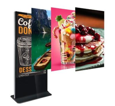 China Double Sides Indoor Portable LCD Information Kiosk LCD Poster Display With Wifi Control for sale