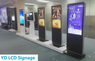 China 43 49 55 65 70 quiosco digital interior de la publicidad de la señalización del jugador de la publicidad del LCD del soporte del piso de 84 pulgadas en venta