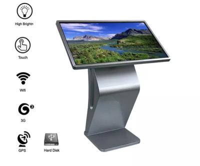 China Android 43 49 55 Inch 350cd/m2 Floor Stand Interactive Kiosk for sale