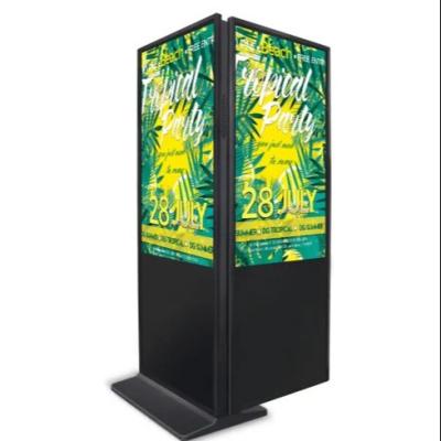 China Double Sided Indoor Digital Signage Floor Standing Lcd Advertising Display Kiosk for sale