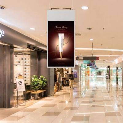 China Indoor Hanging Crystal Panel LCD Kiosk Wifi Digital Signage Display Monitor for sale