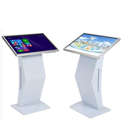 China Indoor Fixed LCD Touch Screen Floor Stand Information Kiosk Display for sale