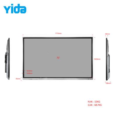 China Conference Interactive Whiteboard Digital Touch Panel Android 4K Pen Smart Board for sale