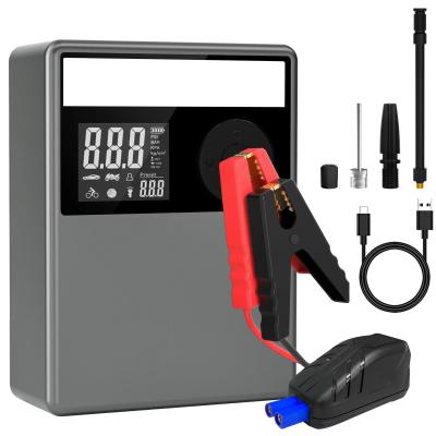 China 12V Multifunctional Emergency Jump Starter Auto Jump Starter With Air Compressor for sale