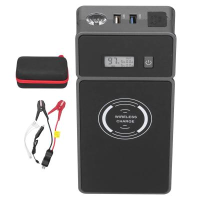China 20000mAh Pocket Size Battery Jump Starter Multifunction Wireless Charging for sale