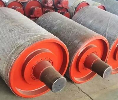 China Heavy Duty SBR Rubber Lagging Conveyor Head Pulley for sale