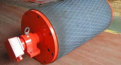 China Rubber Vulcanized Lagging Motorized Conveyor Pulley for sale