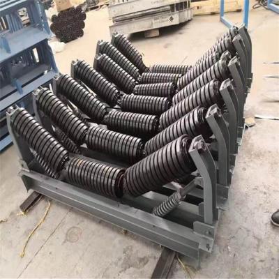 China Rubber Wear Resistant Durable Mining Conveyor Rollers for sale