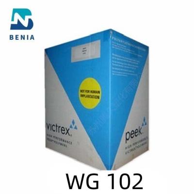 China Material negro WG102 de la resistencia de desgaste de la resina de PolyArylEtherKetone del WG 102 de Victrex PAEK buen todo el color en venta