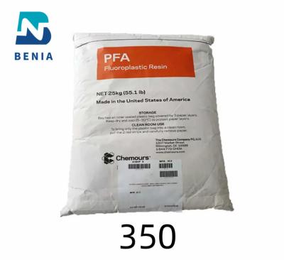 China Dupont PFA 350 Perfluoroalkoxy PFA Virgin Type Pellet Powder Form For Film for sale