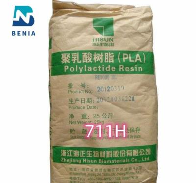 中国 Hisun PLA Resin REVODE 711H Polylactic Acid Biobased PLA Pellets for Biodegradable Compostable 販売のため