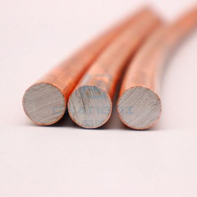 China Diámetro de cable de toma de tierra de acero revestido de cobre revestido 17.2m m en venta