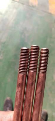China Grounding Wire Copper Clad Earth Rod Size 1m-3m for sale