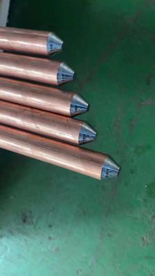 China Solid Copper Earth Rod Ground Rod 8ft 10ft for sale