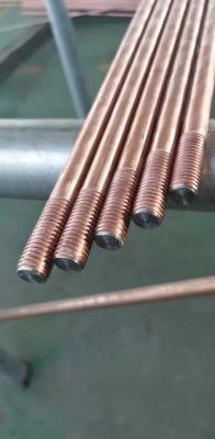 China Copper Bonded Earthing Electrode Raw Material 16mm M8 Thread for sale