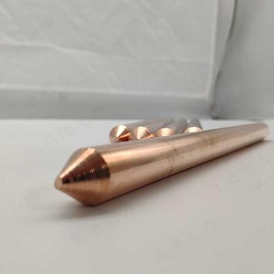 China Grounding Connection Pure Copper Earth Rod 16mm 12mm 0.5Ohm M for sale