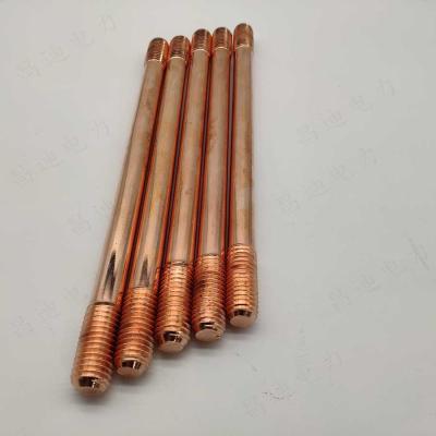 China 3 4 In X 10 Ft Copper Ground Rod For Temporary Power Sub Panel for sale