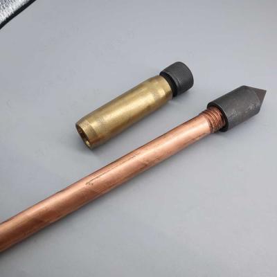 China Chemical Electrical Earth Rod Material With Threads Drilling Head for sale