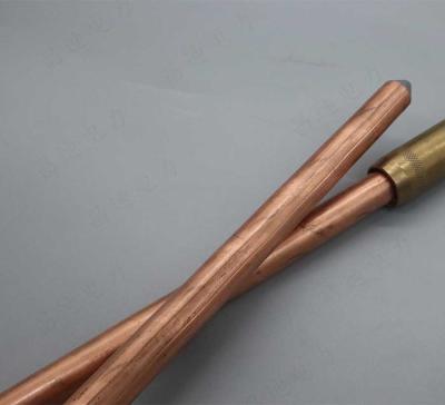China Threaded Ground Rods Earth Rod 16mm M8 Grounding Earthing System for sale