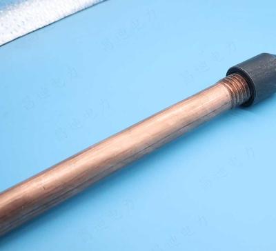 China 5 8 In X 10 Ft Copper Ground Rod For Electrical Panel 99.99% for sale