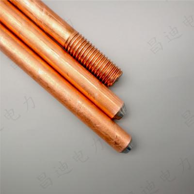 China 16mm Industrial Electrical Earth Rod Grounding Electrode Rod for sale