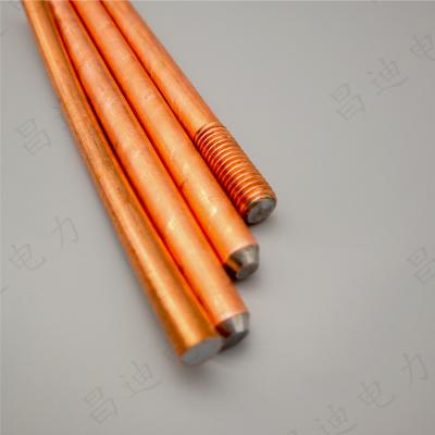 China Lightning Protection Electrical Earth Rod 16mm Diameter for sale