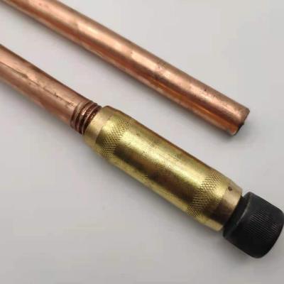 China Diameter 8mm-20mm Copper Clad Earth Rod Threaded With Driving Heads for sale