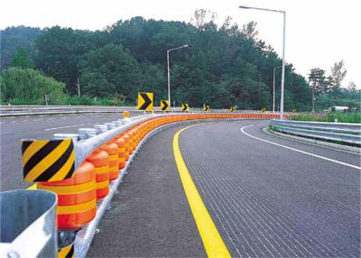 China Single / Double Roller Highway Safety Barriers Customized Color for sale