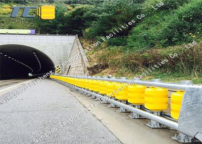 China Durable Safety Roller Barrier Flexible Rotating Anti Collision Barrel Guardrail for sale