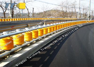 China Korea ETI KSI Type Bend Safety Roller Barriers , Metal Beam Crash Barrier for sale