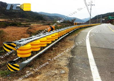 China Road Safety Barrier Systems EVA Rolling Guardrail Diameter 245mm / 350 Mm for sale