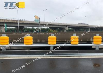 China PU EVA Reflective Tape Highway Guardrail With Galvanized Highway Crash Barrier à venda