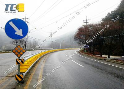 China Construction Safety Barriers With Polyurethane Roller , Bridge Guardrail for sale