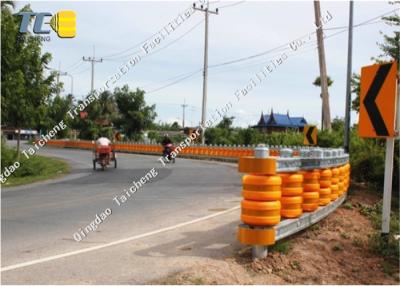 China PU Foam / EVA Rolling Guard Barrier Anti Collision With Light Reflecting for sale