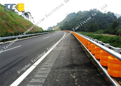 China Hot Dip Galvanizing Rolling Guardrail Barrier Anti Collision Roller Barrel for sale