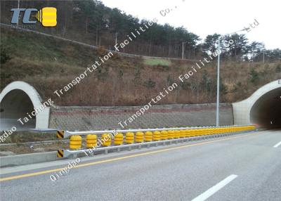 China Anti Crash Roller Crash Barrier Q235 Q265 Steel Frame , Roller Safety Barrier for sale