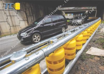 China Bridge Metal Beam Crash Barrier With EVA PU Polyurethane Roller Material for sale
