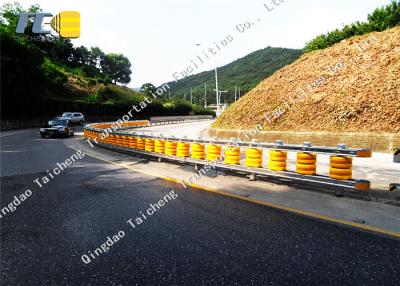 China AASHTO M180 Yellow Roadside Crash Barriers Anti Crash Easily Assembled for sale