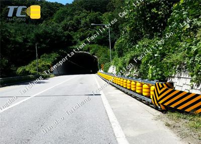 China Anti Rust Roller Crash Barriers W Beam Guardrail For Bucket / Accident Car for sale