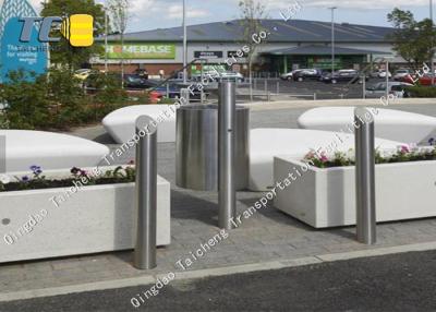 China Hot Dip Galvanizing Fixed Post Parking Lot Barrier Polished And Brushed for sale