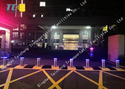 China Traffic Road Safety Hydraulic Retractable Bollards Post Polished Brushed Surface for sale