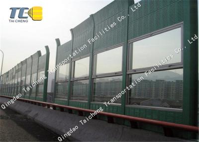 China Perforated Highway Noise Barrier Waterproof , Railway Exterior Sound Barrier for sale