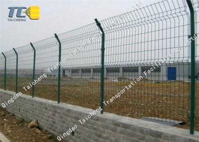 China Railway / Subway Barbed Wire Fence Pvc Coated Anti Impact Salt Spray Resistance for sale