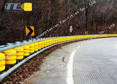 China AASHTO M180 Highway Roller Barrier EVA / PU Rolling Guardrail Barrier for sale