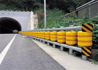 China Road Safety Highway Roller Barrier System Highway Guardrail / Safety Rolling Barrier for sale